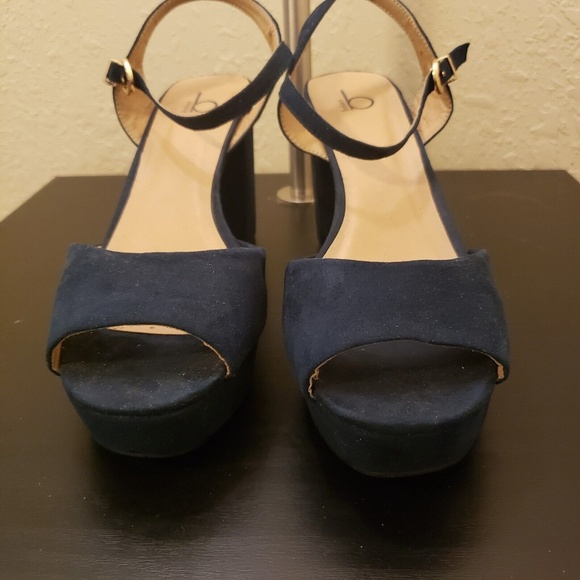 Bakers Women's Stacked Heel Strappy Shoe Palmina Teal Sz 10 - Picture 7 of 9